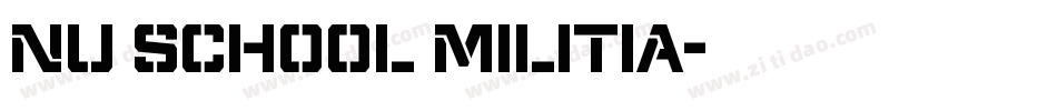 Nu School Militia字体转换